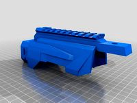 Lazer tag LTAR Stock Cover Weaver rail Improvement by Longrange