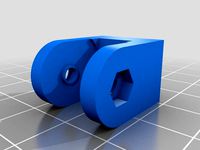 Belt tensioner x axis for big GT2 pulley with teeth by Samoth47