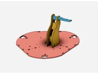 Rostock Spool Arms from DXF (joined) by VanBot112