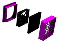 Active Carbon Filter 120 w. frame by BoopidooDesigns