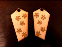 Star Flower Earrings by jchun444