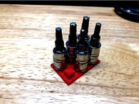 Six socket tray (1/4" drive) by jonpaulturner