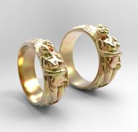 M And W ring 3D Model