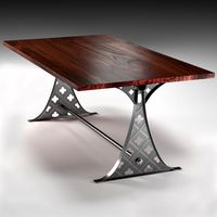 Quatre dining table in the industrial style 3D Model