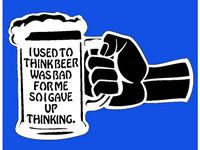 Beer Thinking Plaque by Anubis_