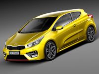Kia PRO Ceed GT 2016 3D Model