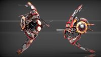 Drone V1 Red Manga 3D Model