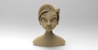 Download free Stylized Female Bust 3D Model