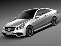 Mercedes-Benz E63 AMG Coupe 2016 3D Model