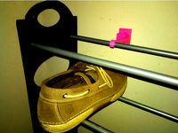 Shoe Rack Shelf Stabilizer Bracket by jstem