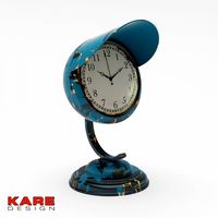 Hours Kare Table Clock Scooter Light Blue 3D Model