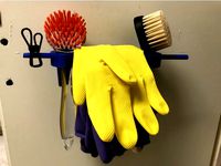 Kitchen Brush and Glove Holder Door Mount Screw by xorshift99