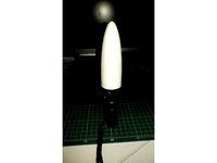 Flashlight diffuser, customizable (parametric), STL for Nitecore MH20 by WRonX