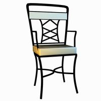 Chair metal kitchen 3D Model