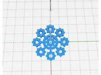 Snowflake with 4 cubes by Adukra