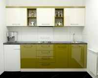 Modern Green Kitchen 3D Model