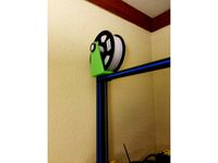 CR-10 2020 top spool holder using existing bolts and spacing for lead screw (no support needed) by sassymaker