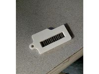 World Gym Account Barcode Key Tag Holder by msadler2