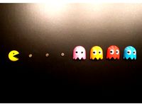 Tiny 3D Pacman Fridge Magnets by blecheimer