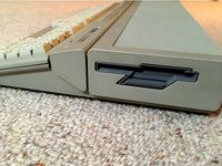 Atari STF drive bay blanking cover. Early rhombus style drive by sety