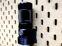 Flashlight holder for IKEA Skadis pegboard by 3dball