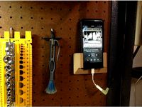Larger iPhone Pegboard Holder by MeesterED