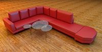 Sofa and table