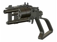 Fallout 4 pipe revolver with a few mods by 3dprintforhellofit