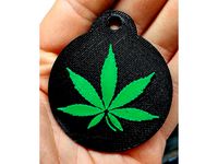 Marijuana Leaf Keychain by dsteffens00