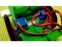 Wheel to robot with 28BYJ48 stepper motor using o-ring tires by othonr