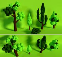LowPoly Trees .Pack10