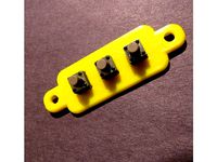 Tactile Switch Mount (X3) by Madyn3D-CNC_LLC