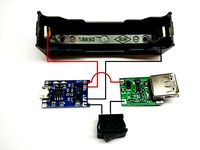 Simple DIY PowerBank - 18650 Holder by ssg1712