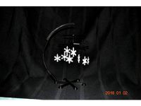 SnowFlake Mobile - Desktop or Free Hanging by tc_fea