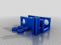 FULLY 3D PRINTABLE Bearing filament holder by PuffThehamster
