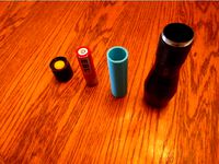 Atomic Beam Battery Sleeve for 18650 Lion Battery by pmlammers