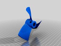 Modified 3 Blade Prop For 8mm-8mm Shaft Coupler Attachment by cwazy1