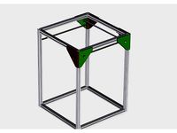 X-Y Plate Bracket for 20x20 Aluminium Profiles incl. 608 Ballbearing Seat by Cibonacci