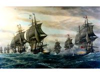 medieval ship battle board game (5*5) by ringlord