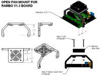 Open Fan Mount for Rambo V1.3 Board by P0tluck