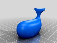 Cute Whale Easier Print by deadlygeek