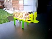 Deer sculpture Led Licht 3D printed by freebear