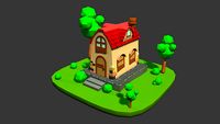 Home Cartoon 3D Model