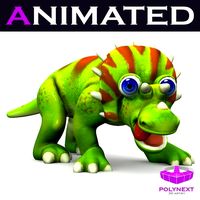 Cartoon Triceratops
