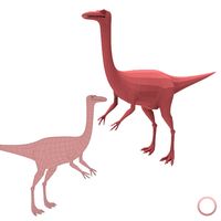 Gallimimus Base Mesh