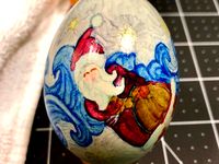 Santa Flying Egg by aevictory