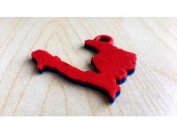 Haiti keychain by BridMari3D