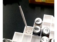 Paint brush holder insert by Codyacehardware