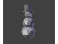 Snowman (Low-Poly) by RugbugRedfern