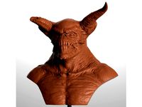 Demon Bust by ChiselingPixels